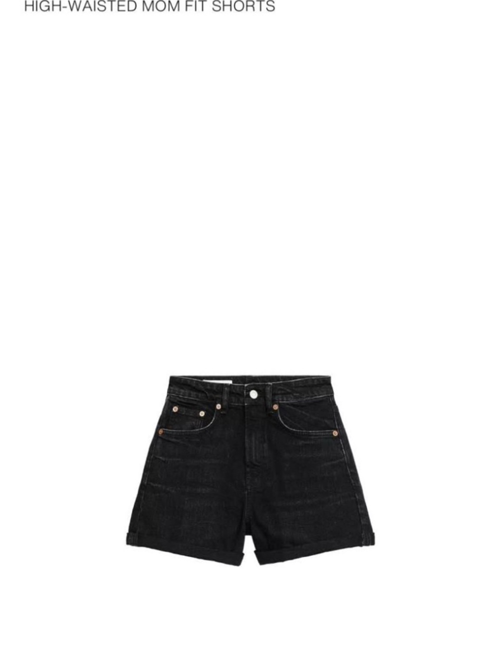 ZARA Black Mom Shorts